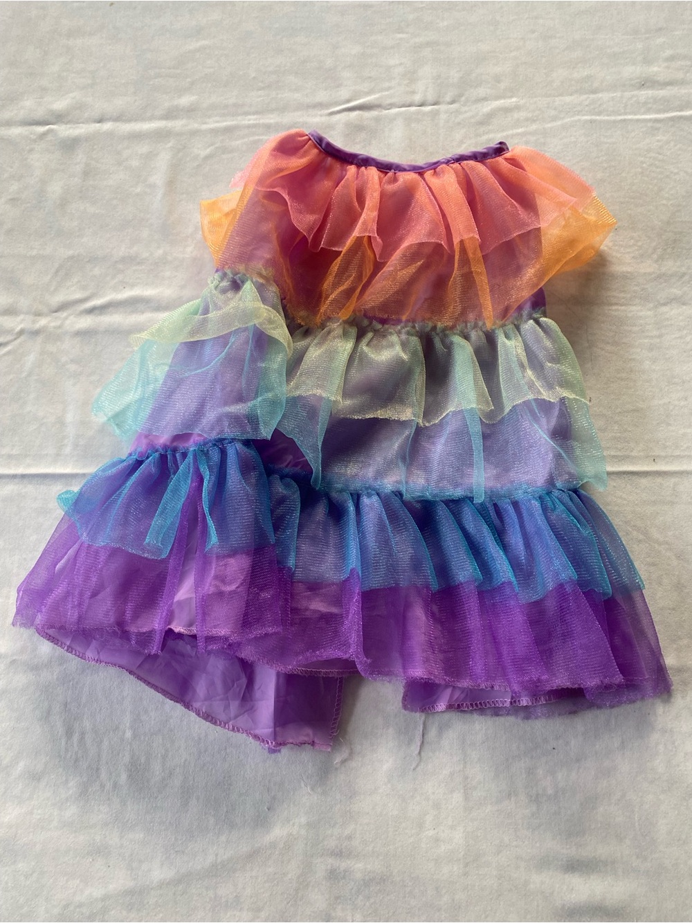 NWOT Halloween Multicolored Tulle Ruffled Kids Skirt Costume Size Medium